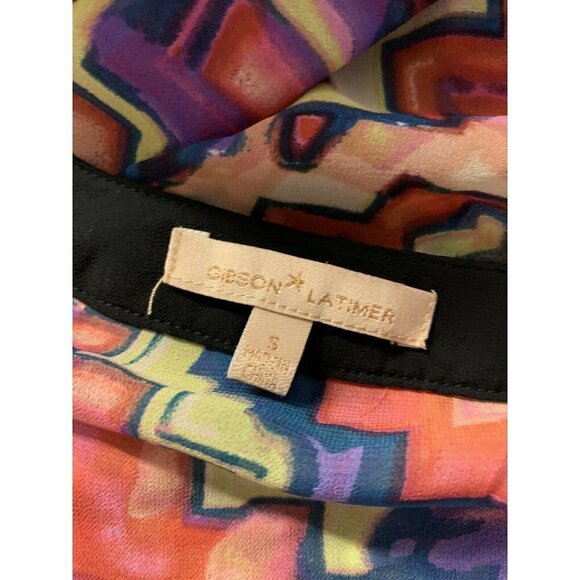 Gibson Latimer Small Button Front Top Sheer - Picture 9 of 10